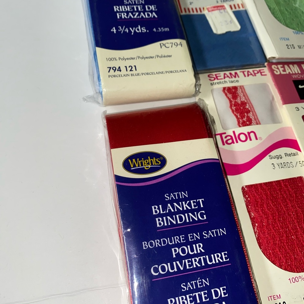 9A* sewing lot blanket binding bias tape hem facing seam binding vintage 15 pack - Picture 4 of 9